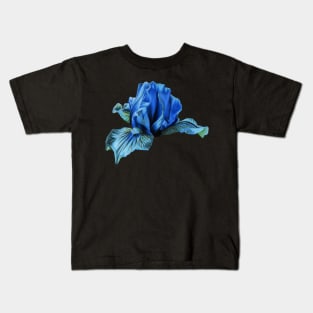 Blue iris flower Kids T-Shirt